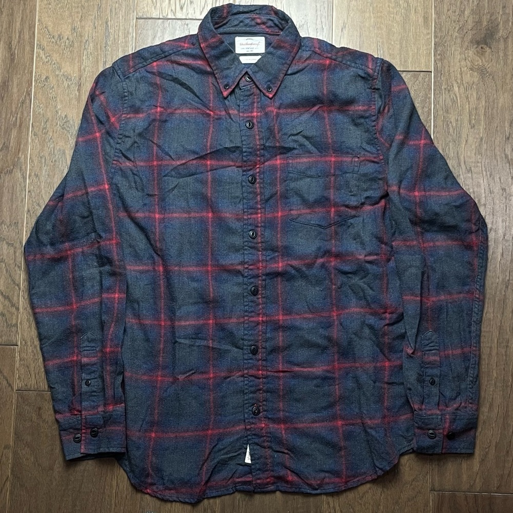 Men’s Weatherproof Vintage Luxe Greyish Flannel – Size Medium